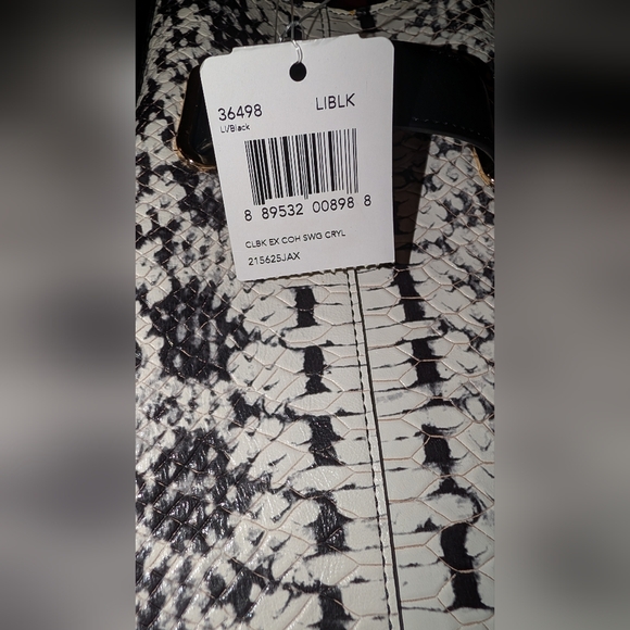 COACH Color Block Exotics Swagger Carryall LI/Black Satchel Black Multi NWT - Picture 7 of 12